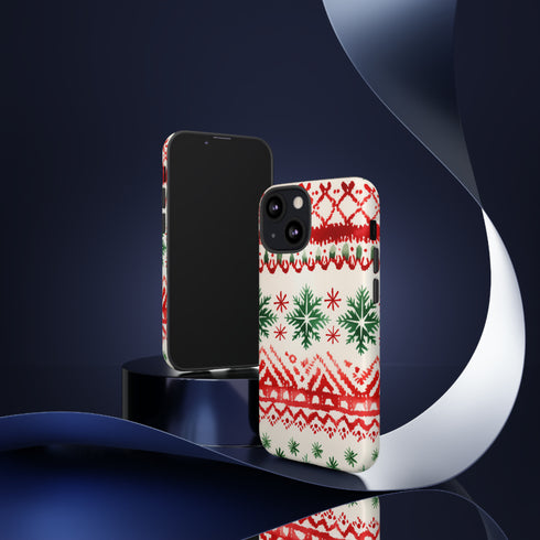 Watercolor Study of Christmas Patterns - Impact Resistant Phone Case